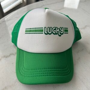 Green and White Trucker Hat